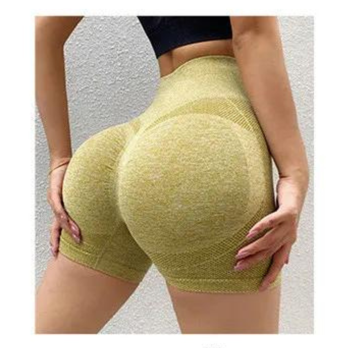 Pantalones Amarillo Corto Para Yoga